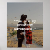 独自の引用文フォトカスタムポスターの作成 ポスター (正面)