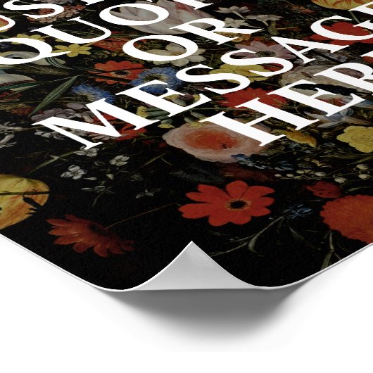 独自の引用文フローラポスターの作成 ポスター (角)