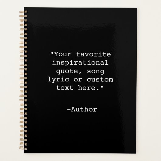 独自の引用文プランナー プランナー手帳 (正面)