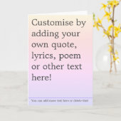 独自の引用文ポカスタムスターの作成 – ブックページ カード (黄色い花)