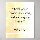 独自の引用文ポスタやる気を起こさせるーの作成 ポスター (正面)