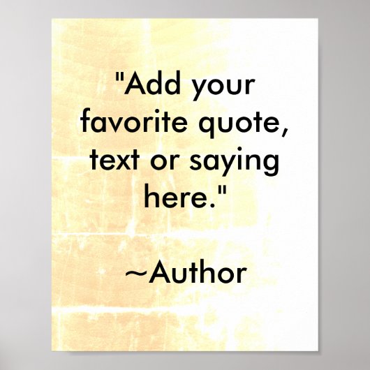 独自の引用文ポスタやる気を起こさせるーの作成 ポスター (正面)