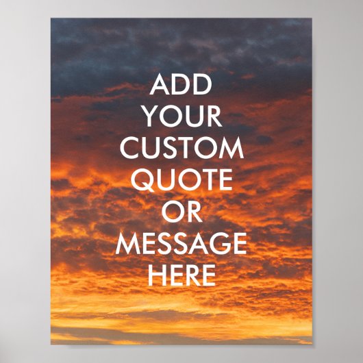 独自の引用文ポスタやる気を起こさせるーの作成 ポスター (正面)