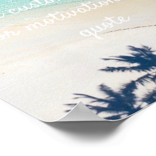 独自の引用文ポスタカスタムーの作成 – ビーチ ポスター (角)