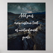 独自の引用文ポスタカスタムーの作成 ポスター (正面)