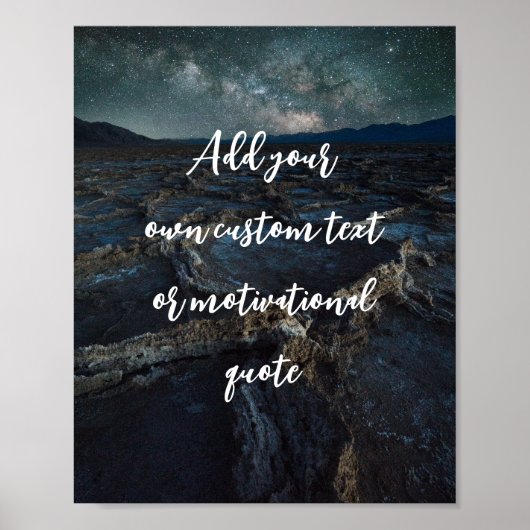 独自の引用文ポスタカスタムーの作成 ポスター (正面)