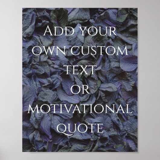 独自の引用文ポスタカスタムーの作成 ポスター (正面)