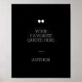 独自の引用文ポスタカスタムーの作成 ポスター (正面)