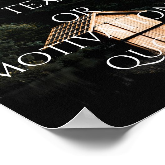 独自の引用文ポスタカスタムーの作成 ポスター (角)