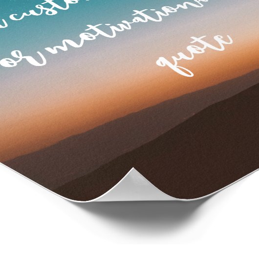 独自の引用文ポスタカスタムーの作成 ポスター (角)