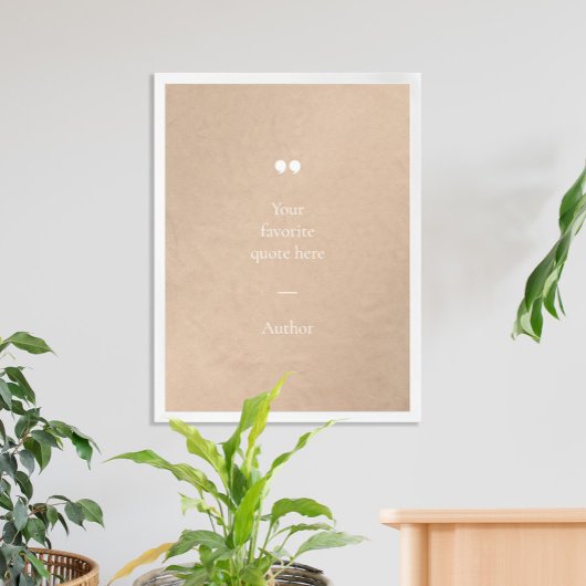 独自の引用文ポスタカスタムーの作成 ポスター