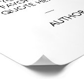 独自の引用文ポスタカスタムーの作成 ポスター (角)