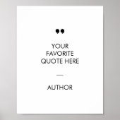 独自の引用文ポスタカスタムーの作成 ポスター (正面)