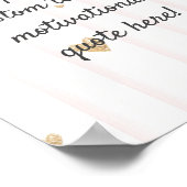 独自の引用文ポスタカスタムーの作成 – 金ゴールドハート ポスター (角)