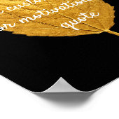 独自の引用文ポスタカスタムーの作成 – 金ゴールドリーフ ポスター (角)