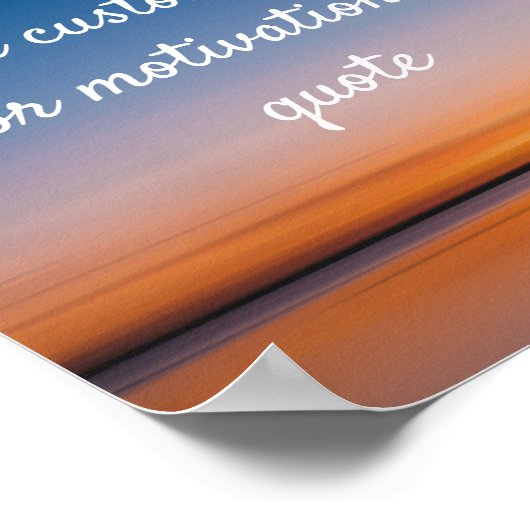 独自の引用文ポスタカスタムーの追加 – Sunset海 ポスター (角)