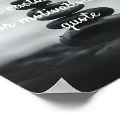 独自の引用文ポスタカスタムーを作成する – Gray Pebbles ポスター (角)