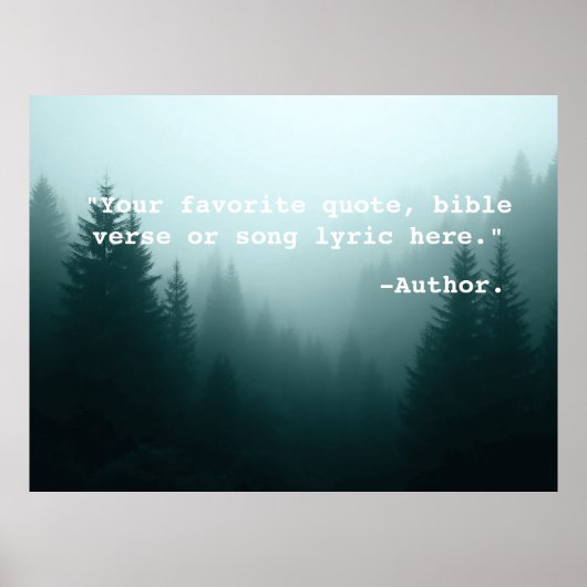 独自の引用文ポスタカスタムー文字とイメージの作成2 ポスター (正面)