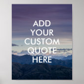 独自の引用文ポスターの作成 ポスター (正面)