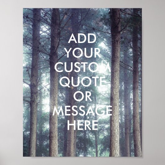 独自の引用文ポスターの作成 ポスター (正面)