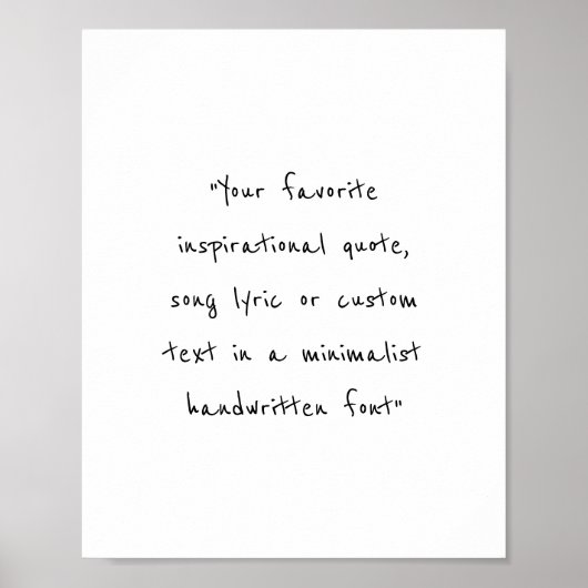 独自の引用文ポスターの作成 ポスター (正面)