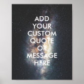 独自の引用文ポスターの作成 ポスター (正面)