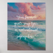 独自の引用文ポスターの作成 ポスター (正面)