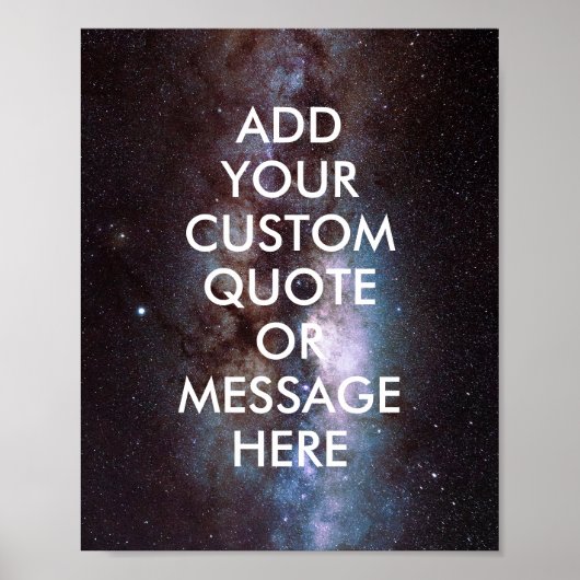 独自の引用文ポスターの作成 ポスター (正面)