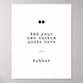 独自の引用文ポスターの作成 ポスター (正面)