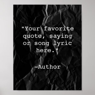 独自の引用文ポスターの作成 ポスター