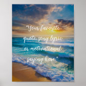 独自の引用文ポスターの作成 ポスター (正面)