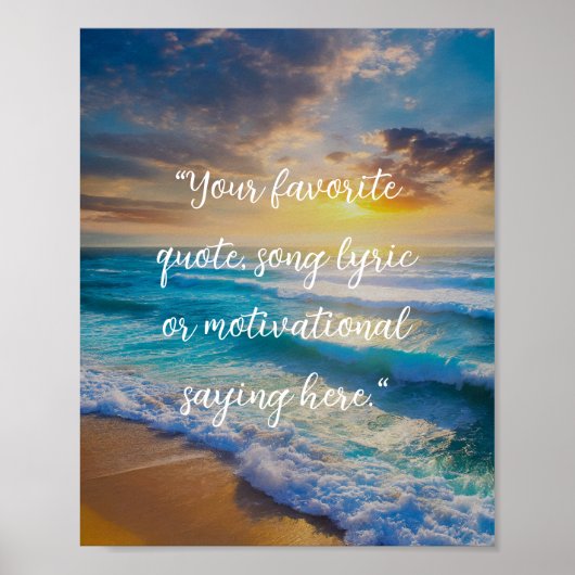 独自の引用文ポスターの作成 ポスター (正面)