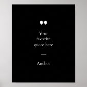 独自の引用文ポスターの作成 ポスター (正面)