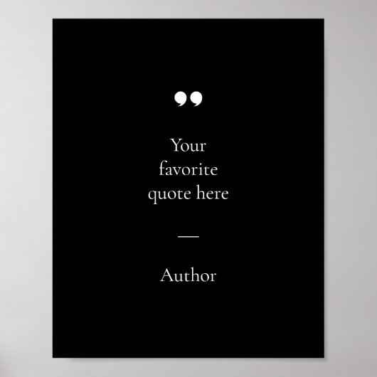 独自の引用文ポスターの作成 ポスター (正面)