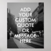 独自の引用文ポスターの作成 ポスター (正面)