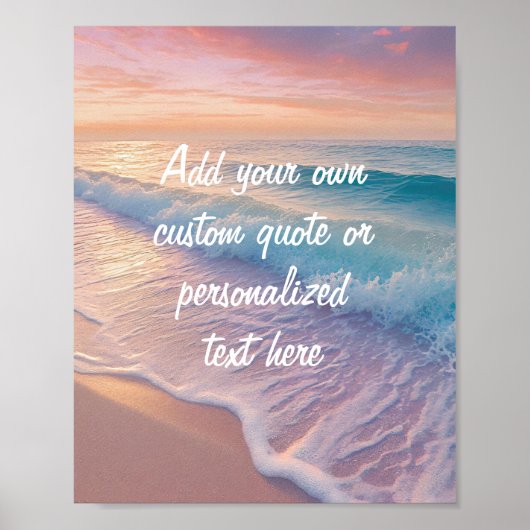 独自の引用文ポスターの作成 ポスター (正面)