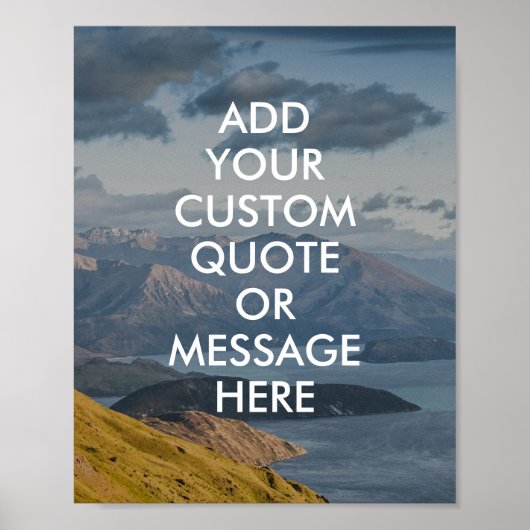 独自の引用文ポスターの作成 ポスター (正面)