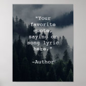 独自の引用文ポスターの作成 ポスター (正面)