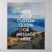 独自の引用文ポスターの作成 ポスター (正面)