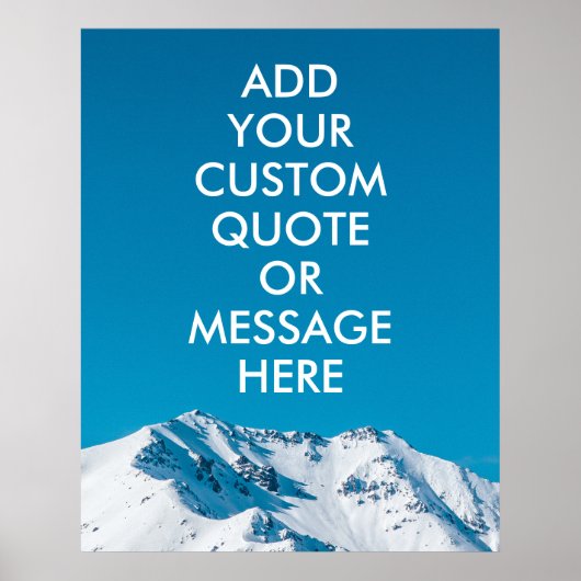 独自の引用文ポスターの作成 ポスター (正面)