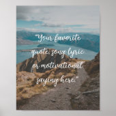 独自の引用文ポスターの作成 ポスター (正面)