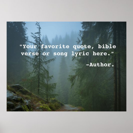 独自の引用文ポスターカスタム文字とイメージの作成1 ポスター (正面)