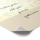 独自の引用文ポスター水の色デザインを追加 ポスター (角)