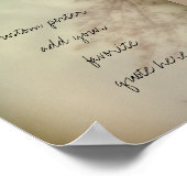 独自の引用文ポスター自然アートの追加 ポスター (角)