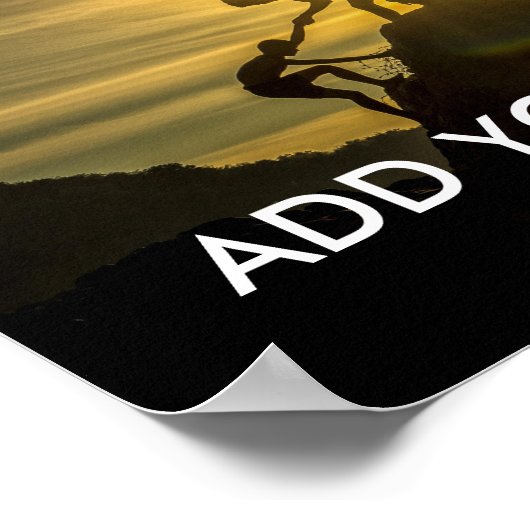 独自の引用文ポスタ感動的ーの作成 ポスター (角)