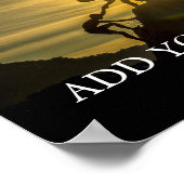 独自の引用文ポスタ感動的ーの作成 ポスター (角)