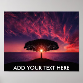 独自の引用文ポスタ感動的ーの作成 ポスター