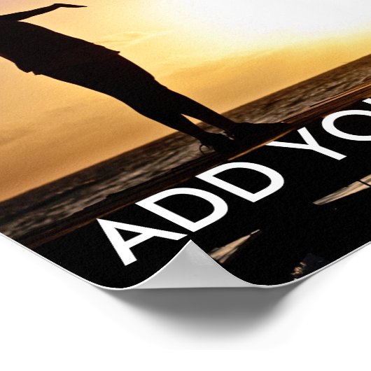 独自の引用文ポスタ感動的ーの作成 ポスター (角)