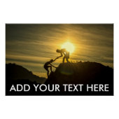 独自の引用文ポスタ感動的ーの作成 ポスター (正面)