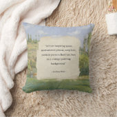 独自の引用文ヴィンテージの絵を描作成 クッション (ブランケット)